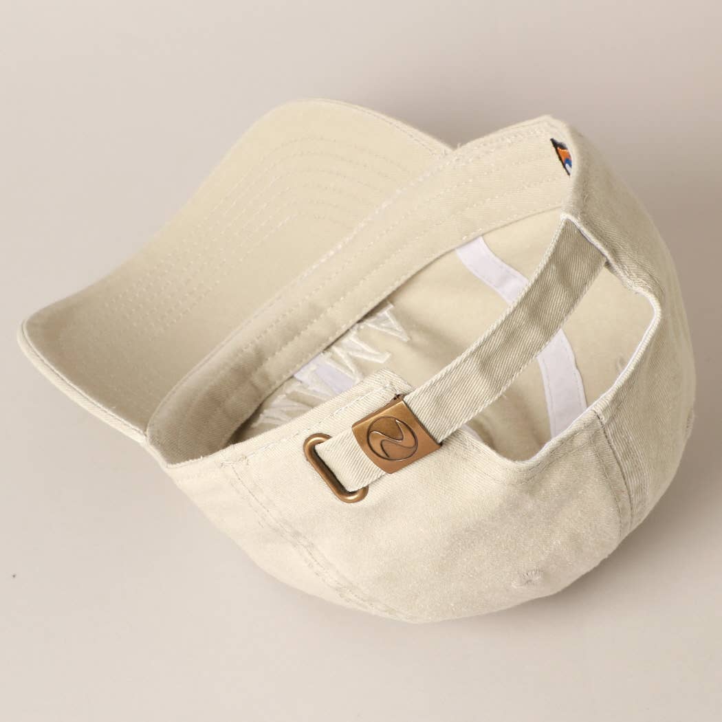 Mama Embroidered Cotton Baseball Cap - Tan