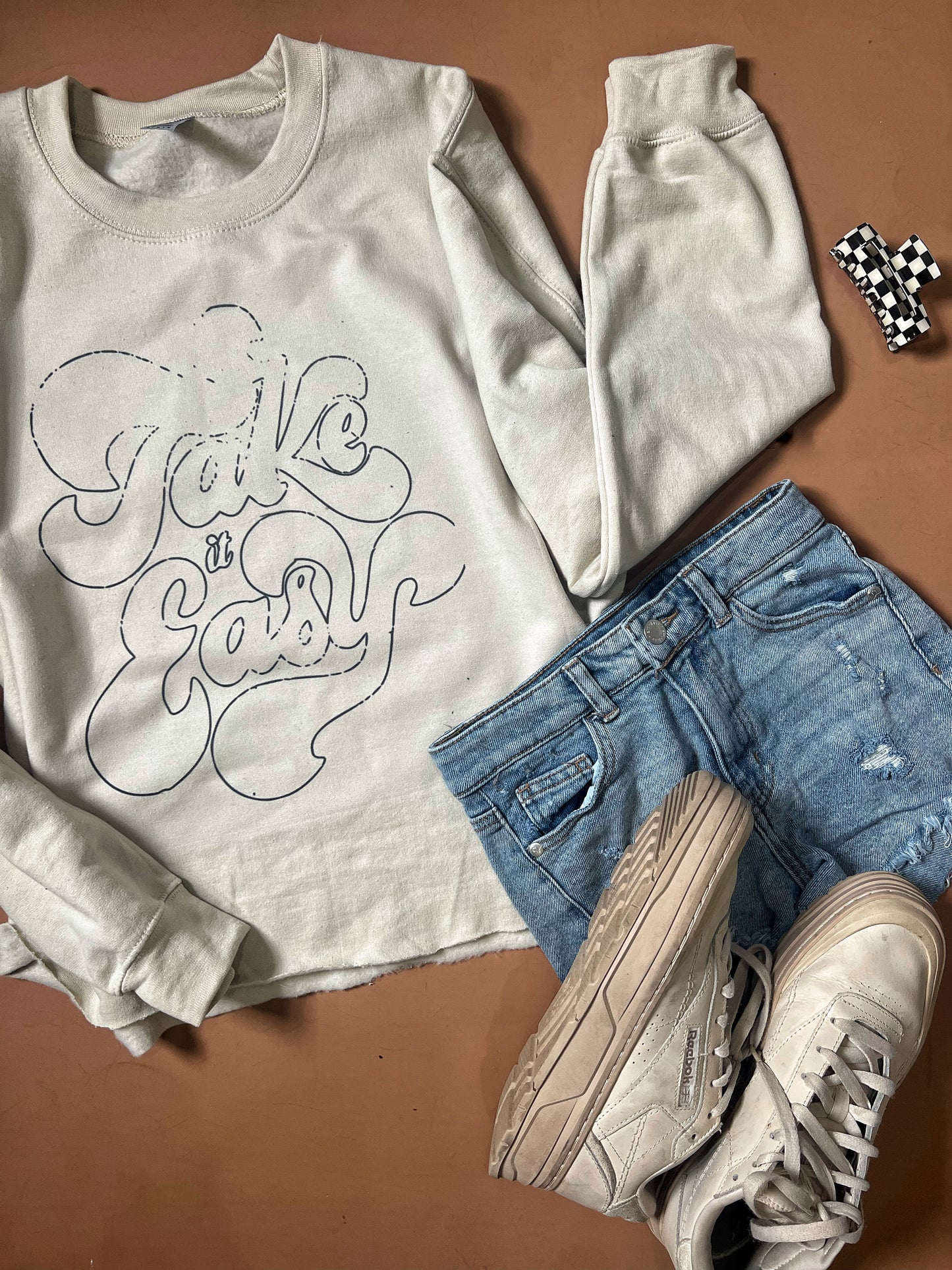 Take it Easy - Cropped Sweatshirt