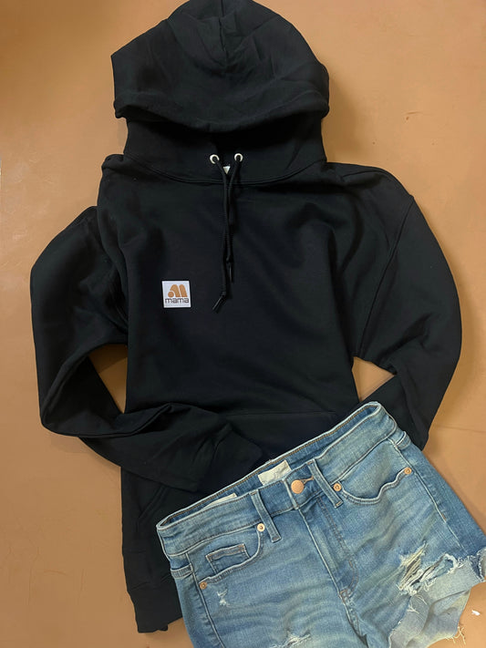 MAMA logo woven - Black hoodie