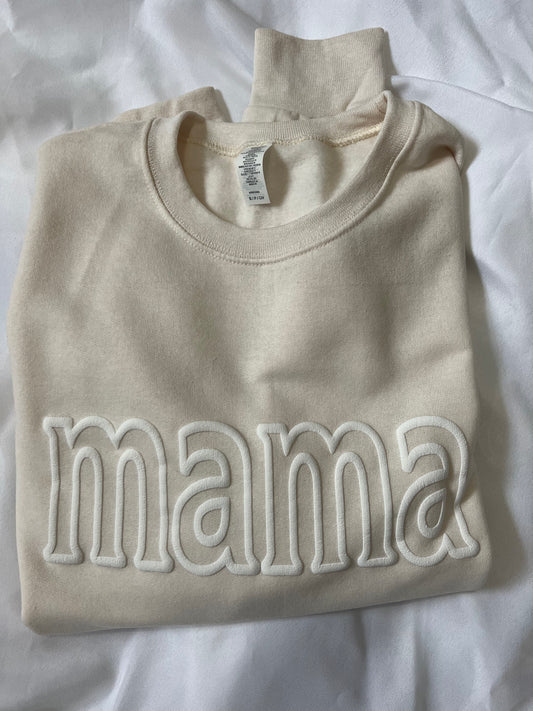 MAMA - Neutral puff sweatshirt