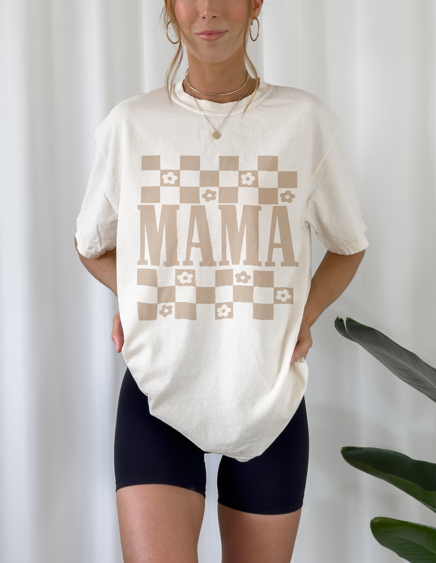 MAMA neutral checkered - Comfort Colors
