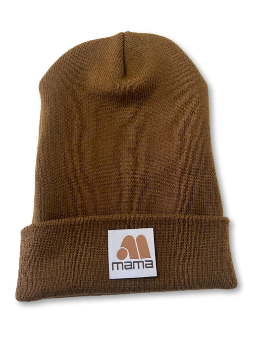 MAMA LOGO beanies - Camel