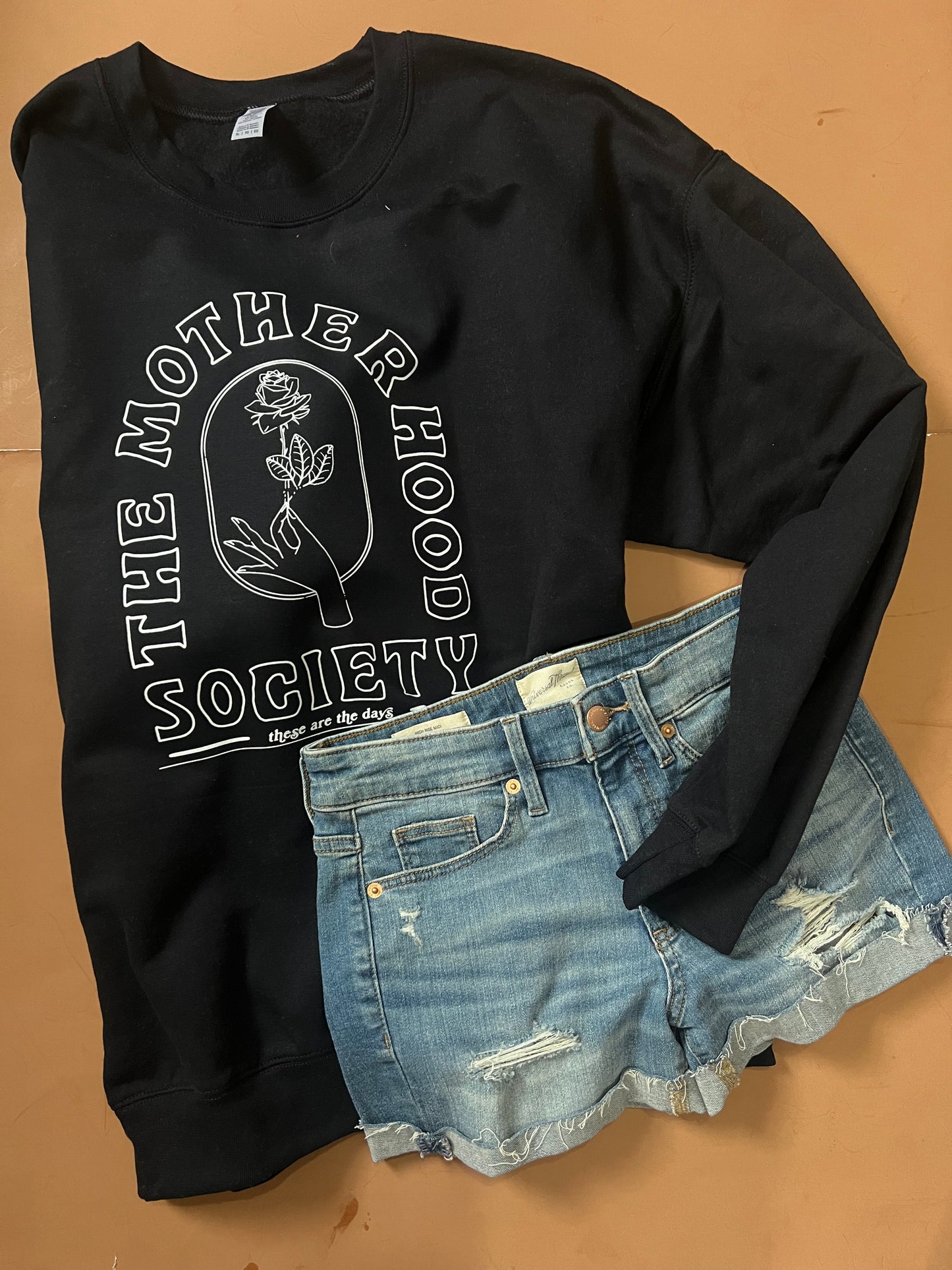 The Motherhood Society  - black sweatshirt