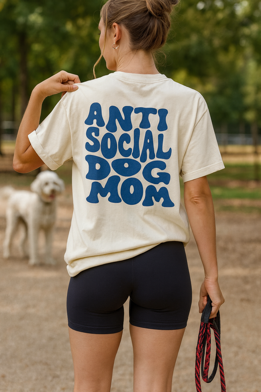 Anti Social Dog Mom - Comfort Colors tee