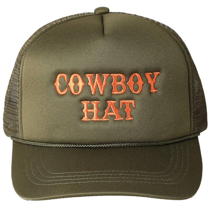 COWBOY HAT - Embroidered Trucker Snapback (READY TO SHIP)