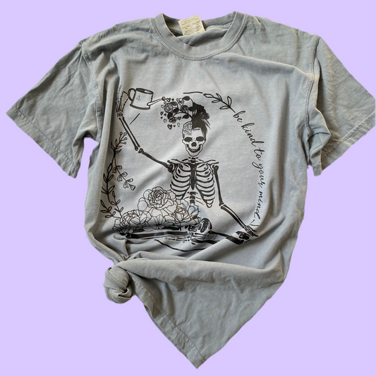 Be kind to your mind - GREY Comfort Colors Short Sleeve
