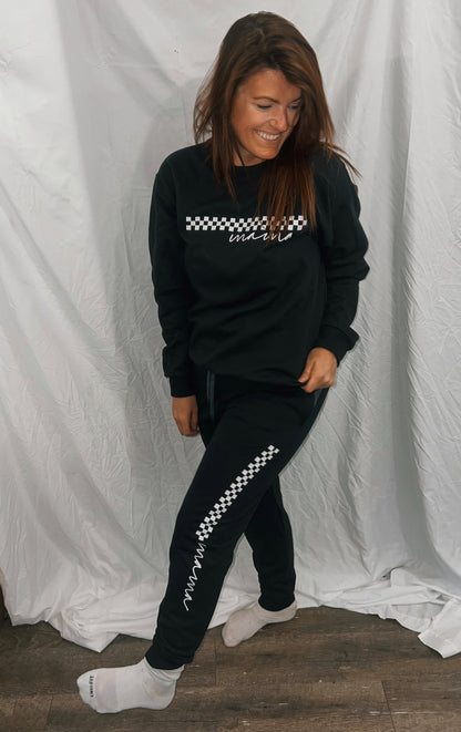 Checkered Mama Sweatshirt + Joggers