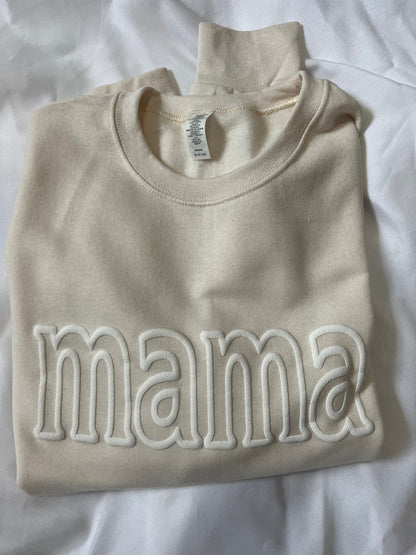 MAMA - Neutral puff sweatshirt