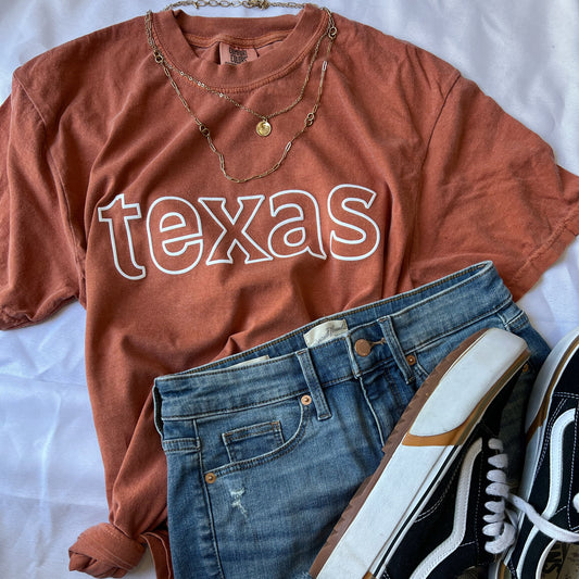 Texas - Puff Print - (Custom Colors)