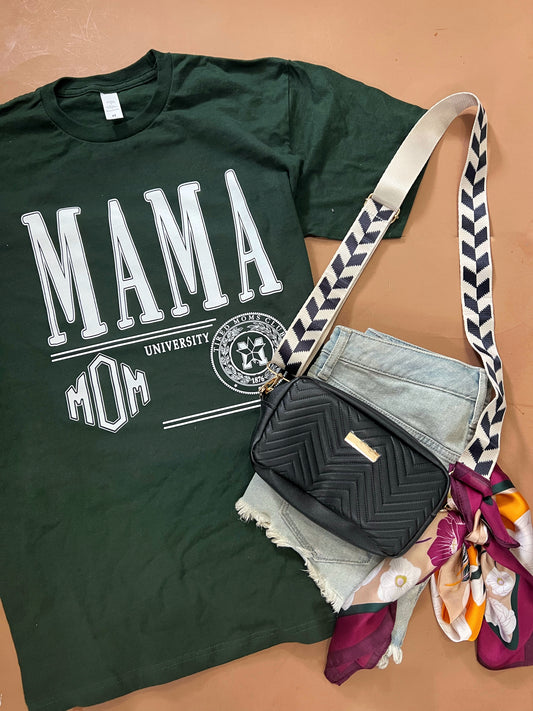 Mama University - Forest Green tee