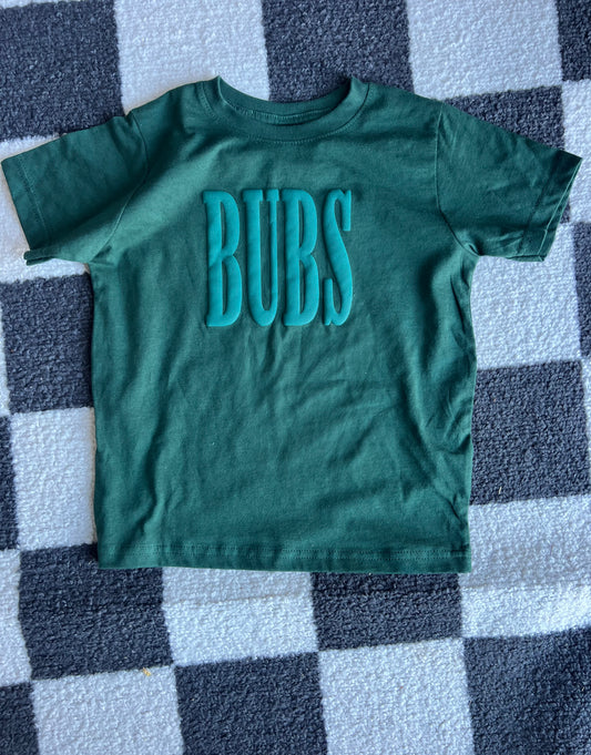 BUBS - Forest green puff tee