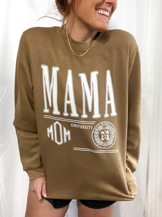 MAMA UNIVERSITY - Brown Sweatshirt