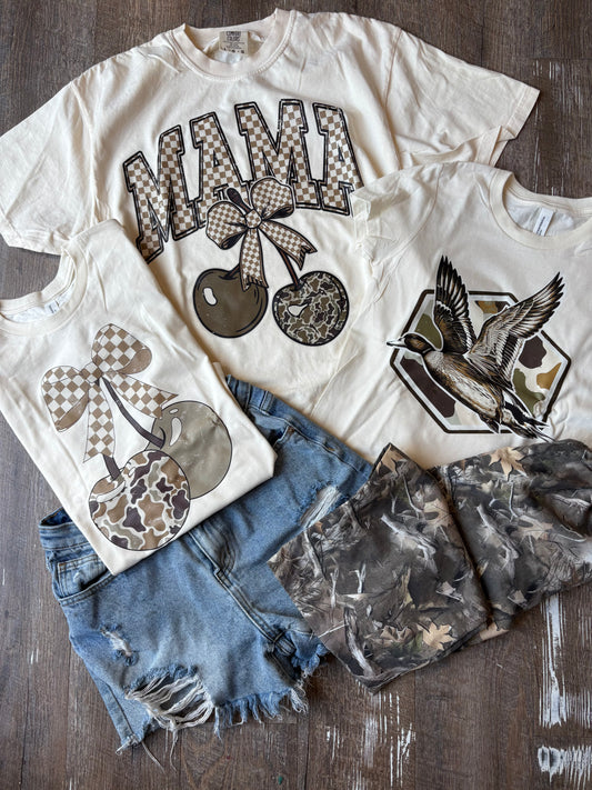 MAMA + ME CAMO CHECKERED SET