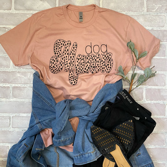 Dog Mama - dusty pink tee