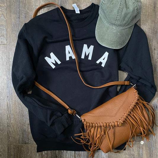 Mama Crew Sweatshirt - black