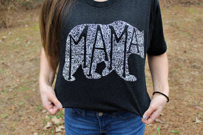 What's In A Mama Bear Tri-Black Crew Neck