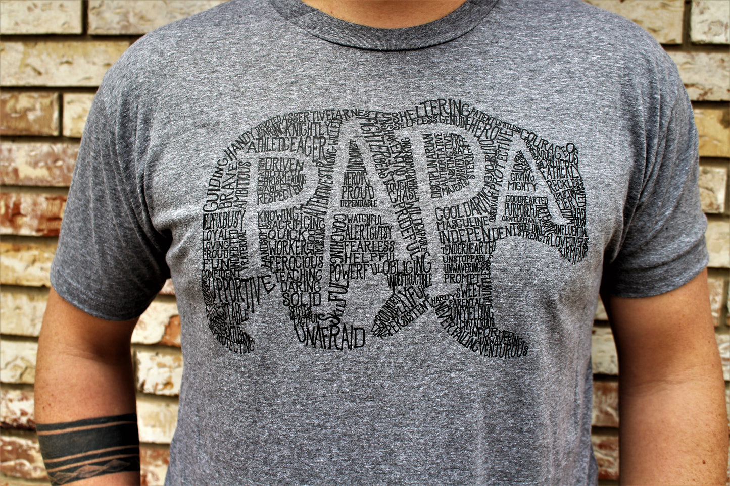 What's In A Papa Bear Athletic Grey Crew Neck