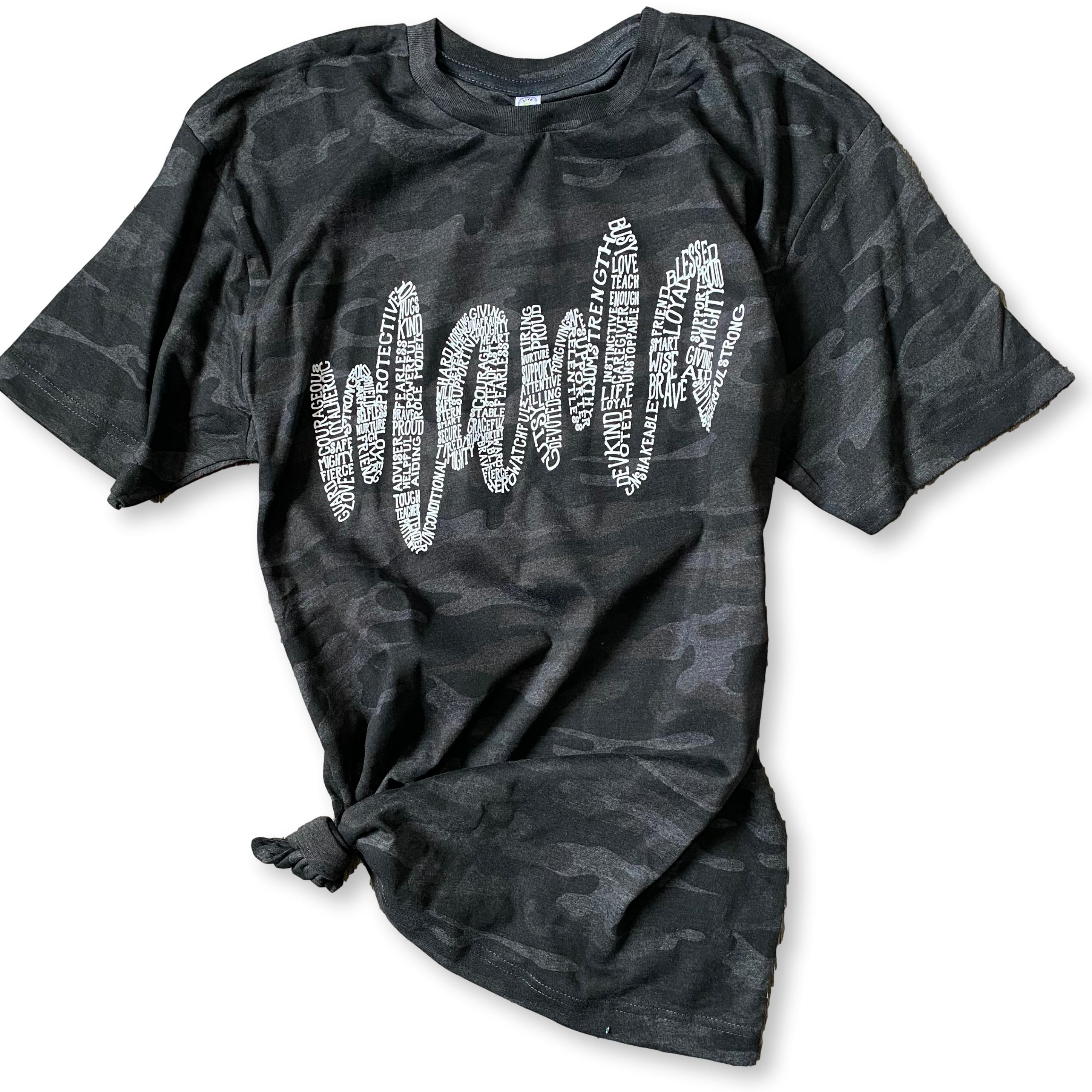 Camo store mama shirt