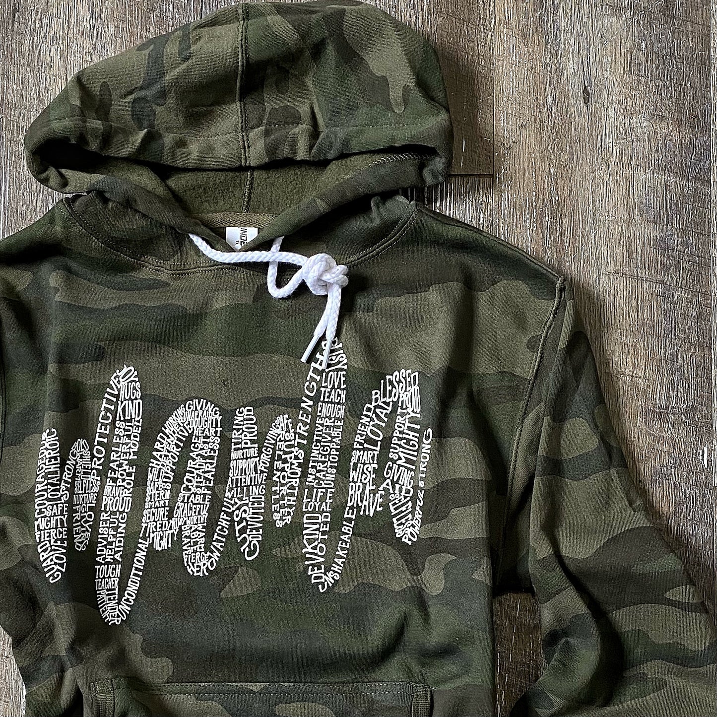 About A Mama - Camo Hoodie