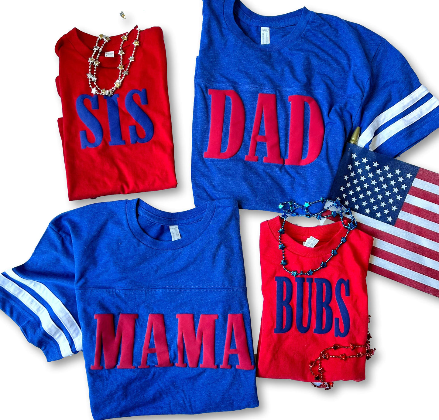 RED, WHITE & BLUE - matching family set
