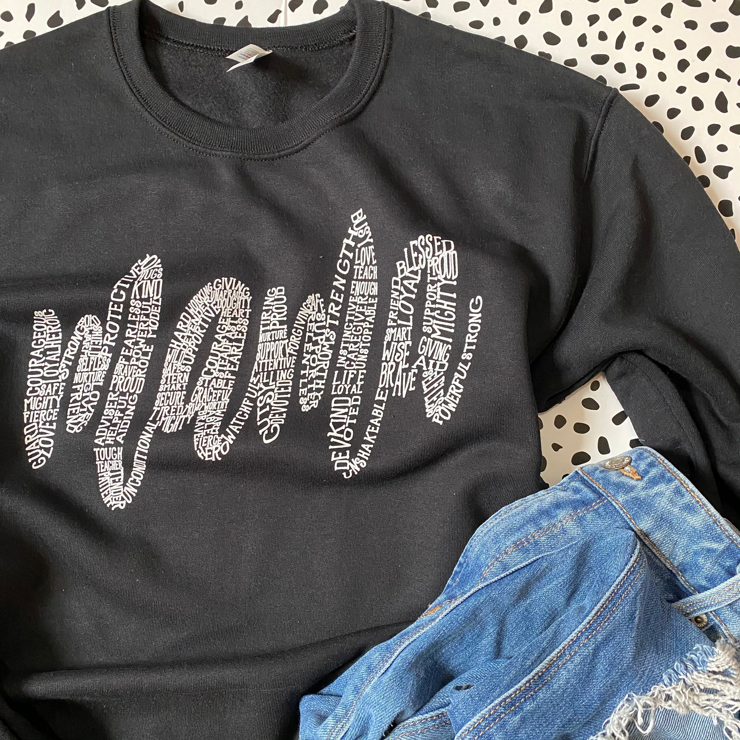 About A Mama - Black sweatshirt