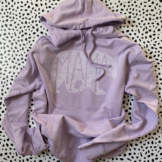 What's In A Mama Bear - lavender hoodie
