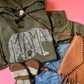 What's in a mama Bear - military green hoodie