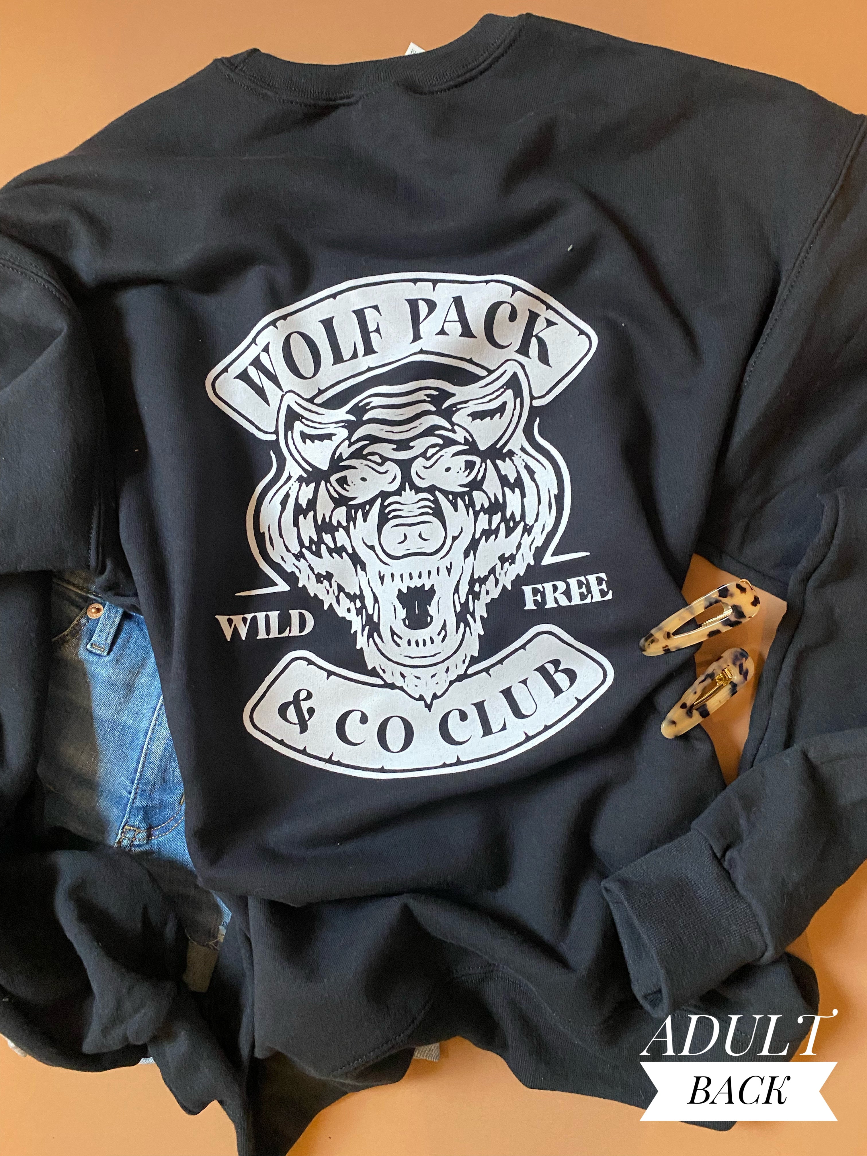 Wolf Pack Club - Adult + Kids (sweatshirts) – Dixieline Threads