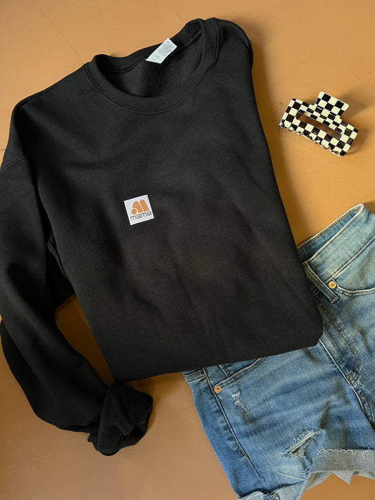 Woven Mama Logo - Black Pullover