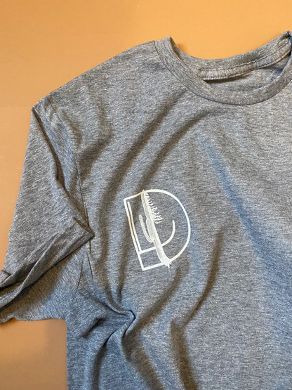 DLT logo - Athletic Grey short sleeve