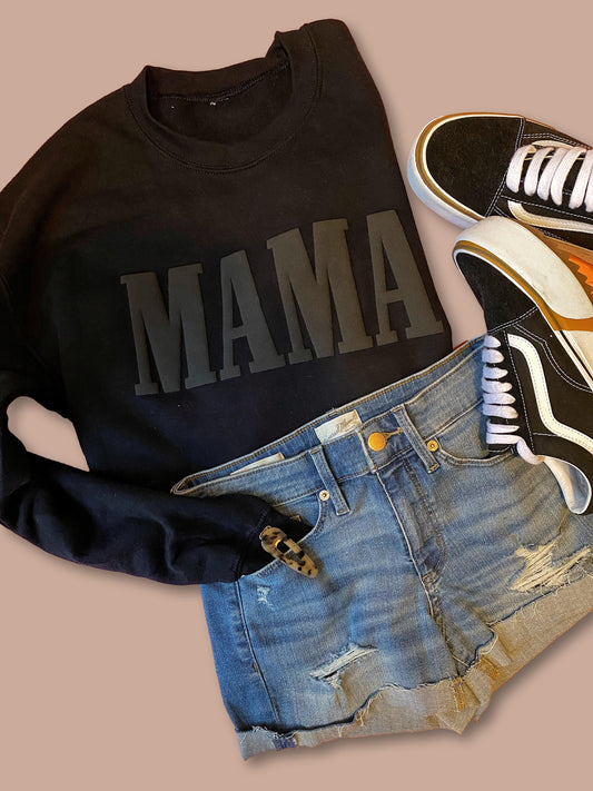 MAMA - Puff - Black sweatshirt