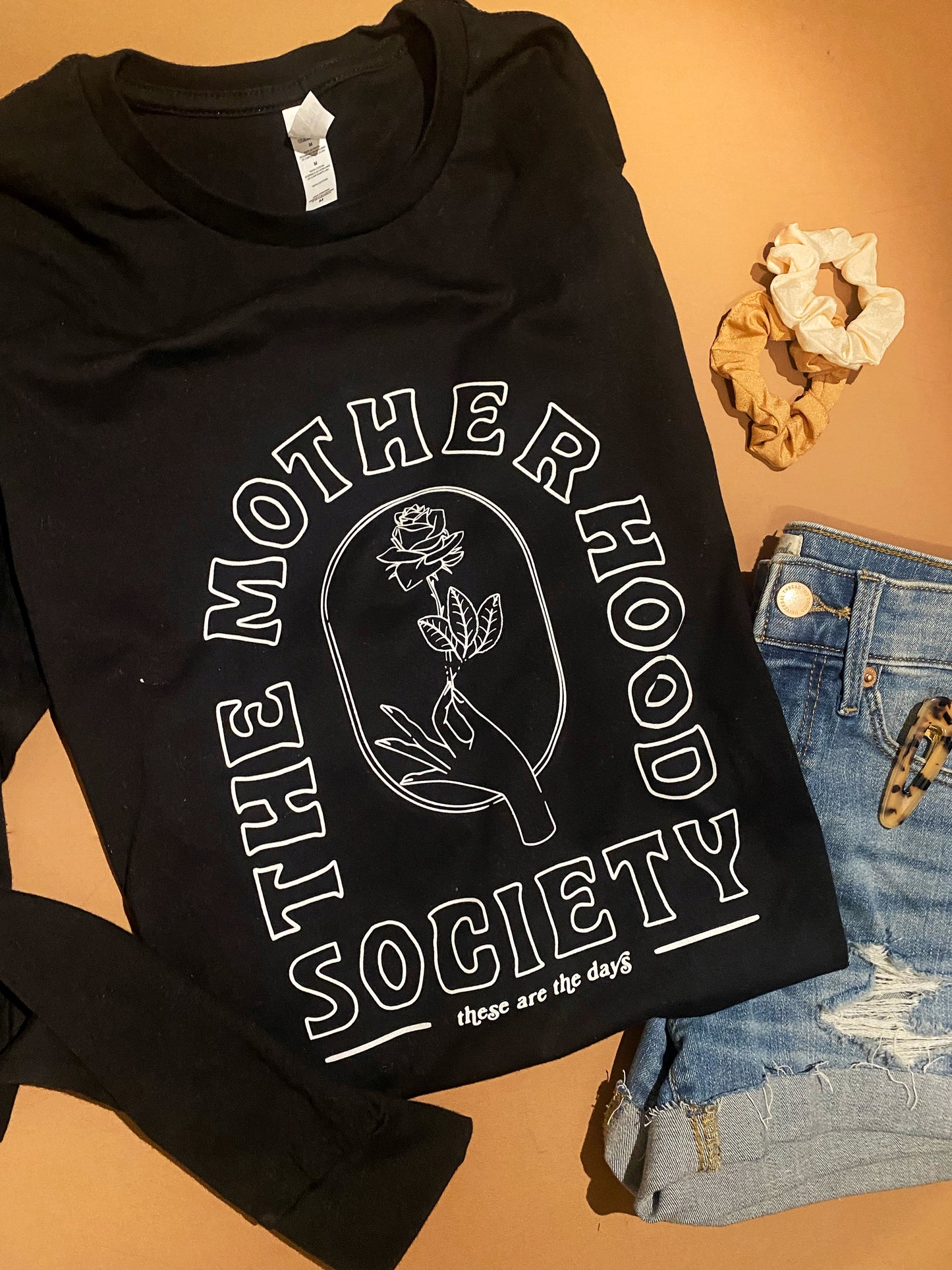 The Motherhood Society - Black - Long sleeve tee