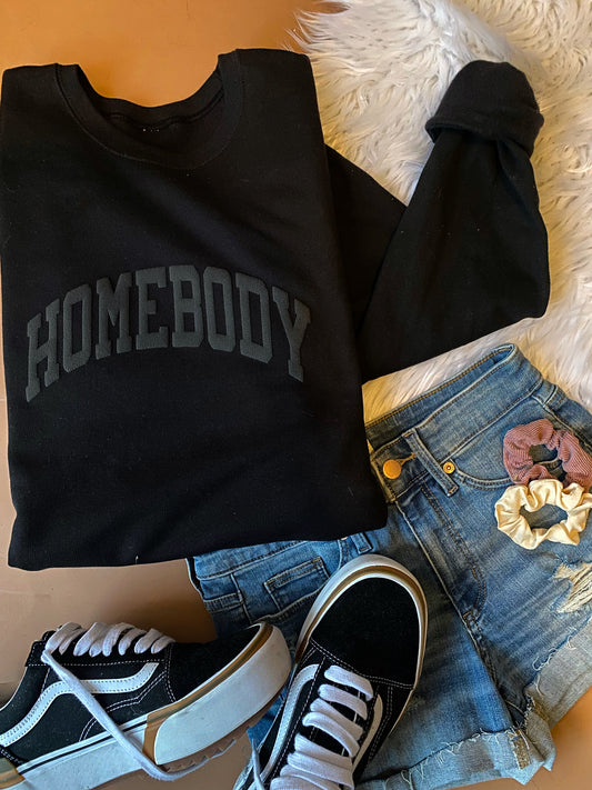 Homebody - Puff - Black sweatshirt