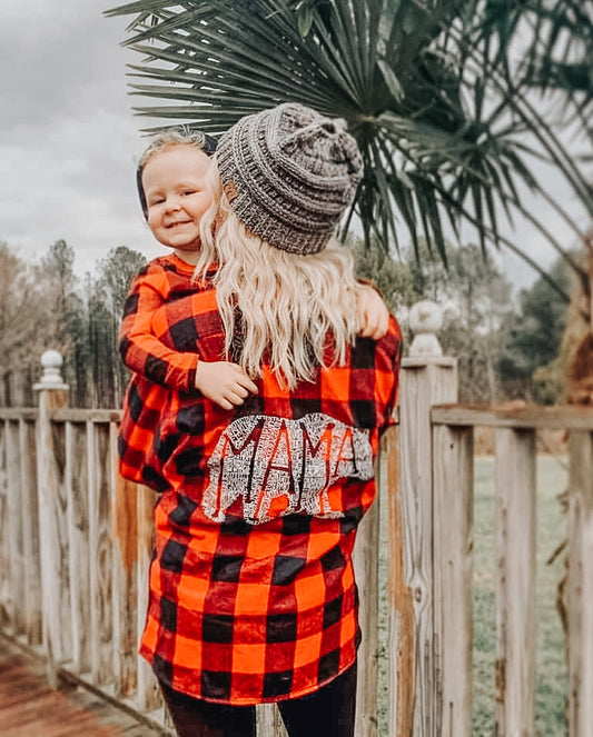 What's In A Mama Bear - Plaid Flannel