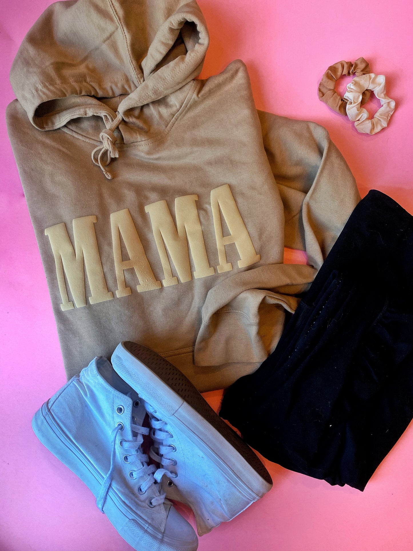 MAMA - Puff - Sand hoodie