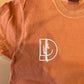 DLT logo - Puff Rust Comfort Colors