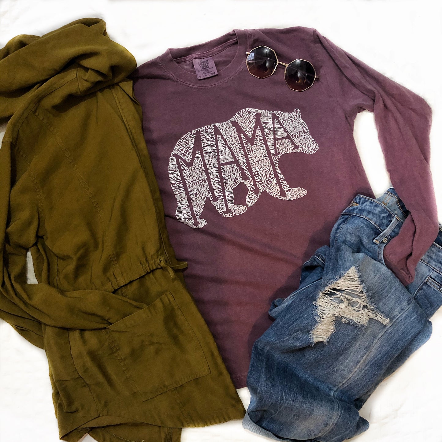 What’s In A Mama Comfort Colors Long Sleeve
