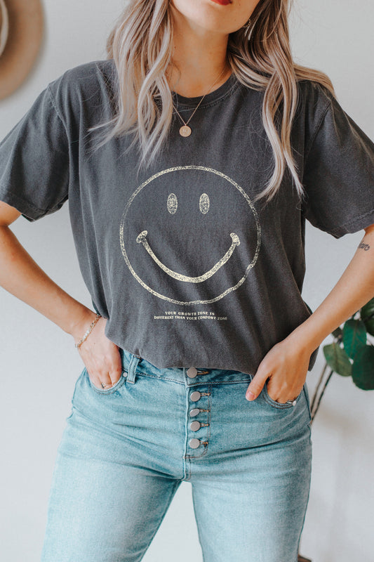 Growth Zone Smiley - Comfort Colors